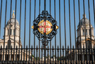 Royal Naval College / The gates from the River Thames into the Royal Naval College at Greenwich